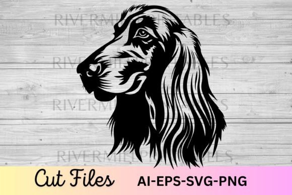 Afghan Hound Dog SVG Cut File