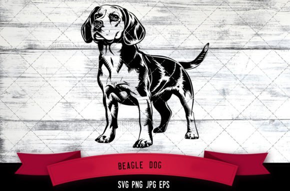 Beagle Dog SVG for Embroidery