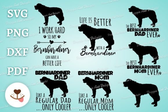 Bernhardiner St Bernard Dog Svg Bundle