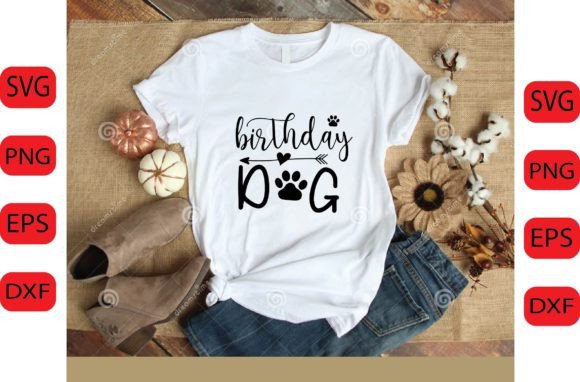 BIRTHDAY DOG SVG DESIGN