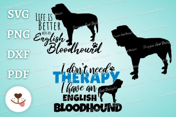 Bloodhound Dog Svg Design Bundle