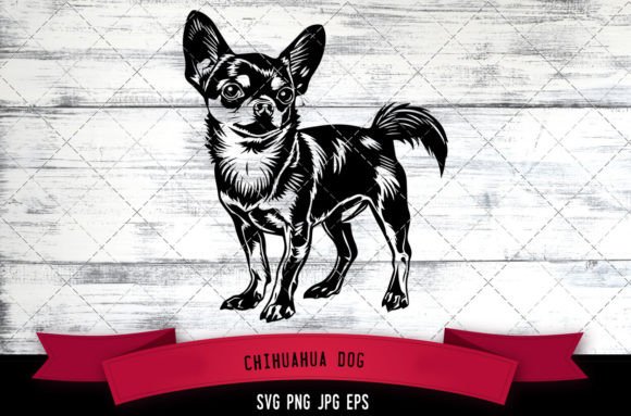 Chihuahua Dog SVG for Embroidery