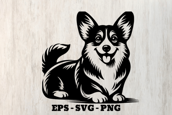 Corgi Dog SVG for Embroidery