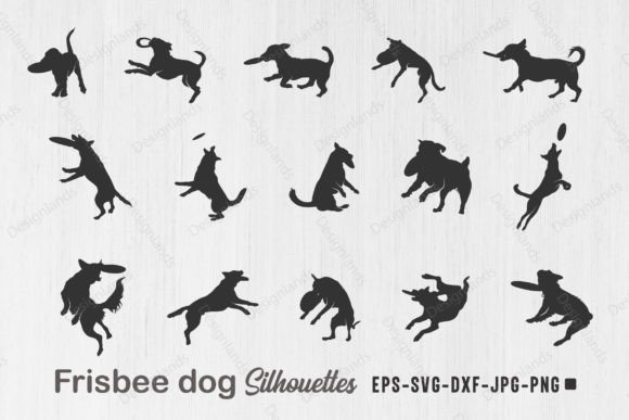 Frisbee Dog Silhouette