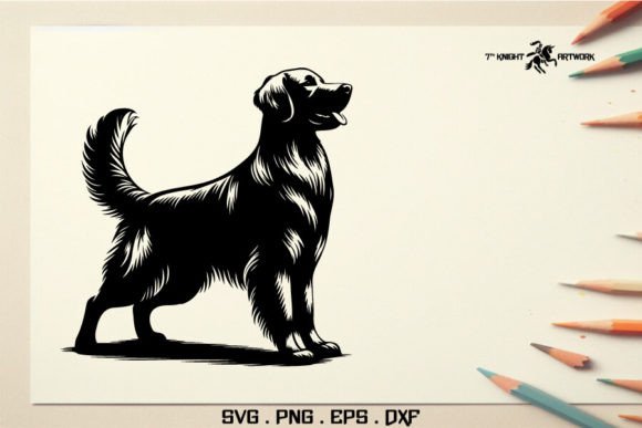 Golden Retriever Dog Svg