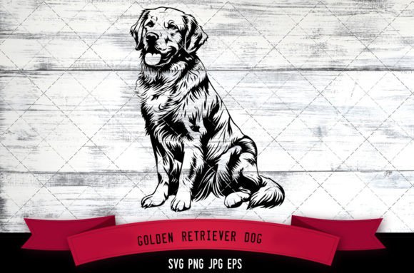 Golden Retriever Dog SVG for Real Projects