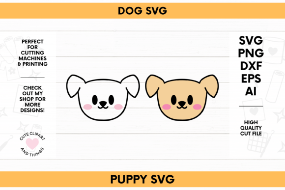 Kawaii Puppy SVG Dog SVG
