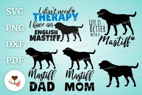 Mastiff Dog Svg Bundle