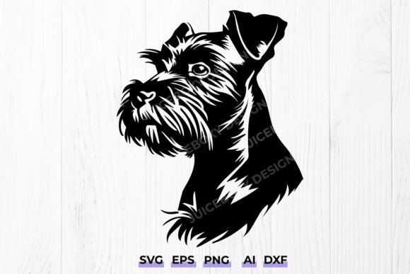 Miniature Schnauzer Dog Svg