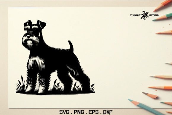 Miniature Schnauzer Dog Svg