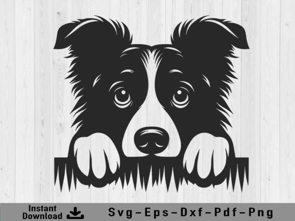 Peeking Dog Svg File