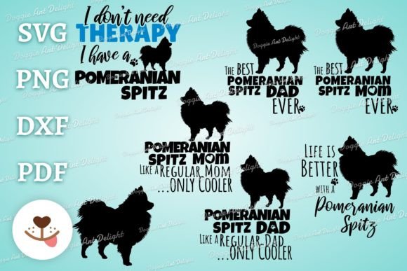 Pomeranian Dog Svg Bundle