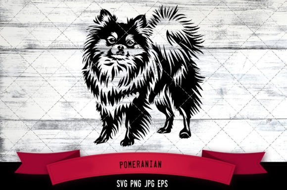 Pomeranian SVG, Dog SVG, Logo