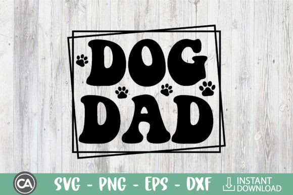 Retro Dog Svg - Dog Dad