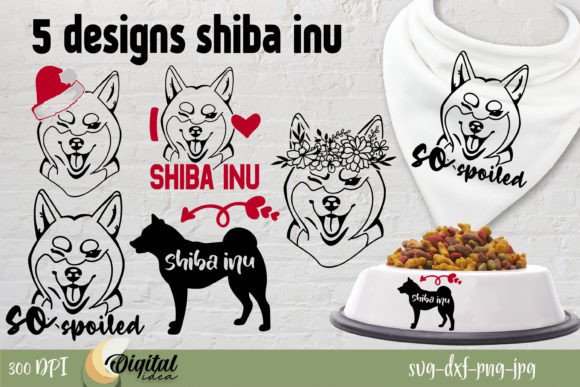 Shiba Inu SVG for Embroidery