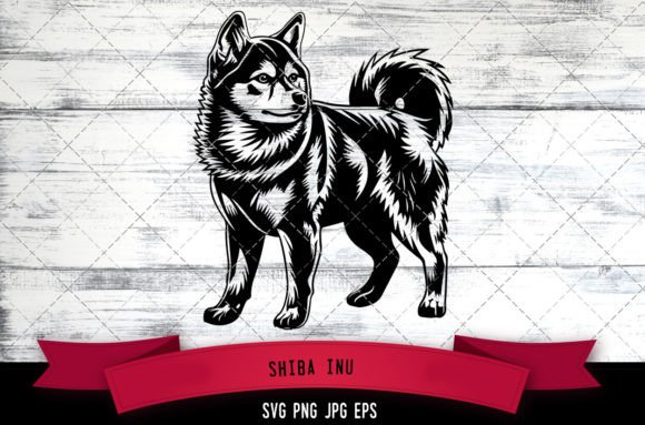 Shiba Inu SVG for Embroidery
