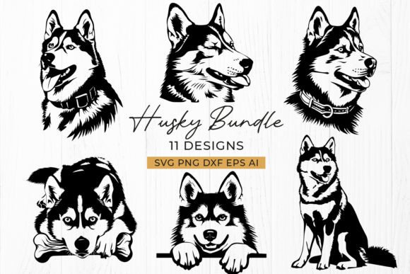 Siberian Husky SVG Bundle