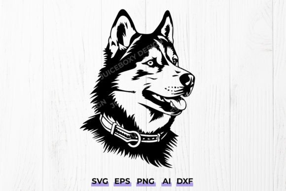 Siberian Husky Svg for Embroidery