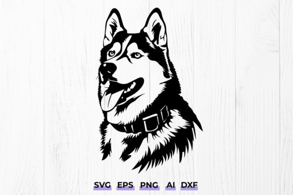 Siberian Husky Svg for Embroidery