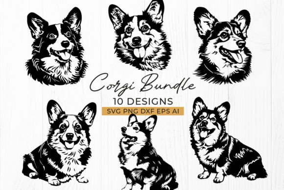 Welsh Corgi Dog SVG Bundle