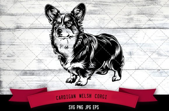 Welsh Corgi SVG for Embroidery